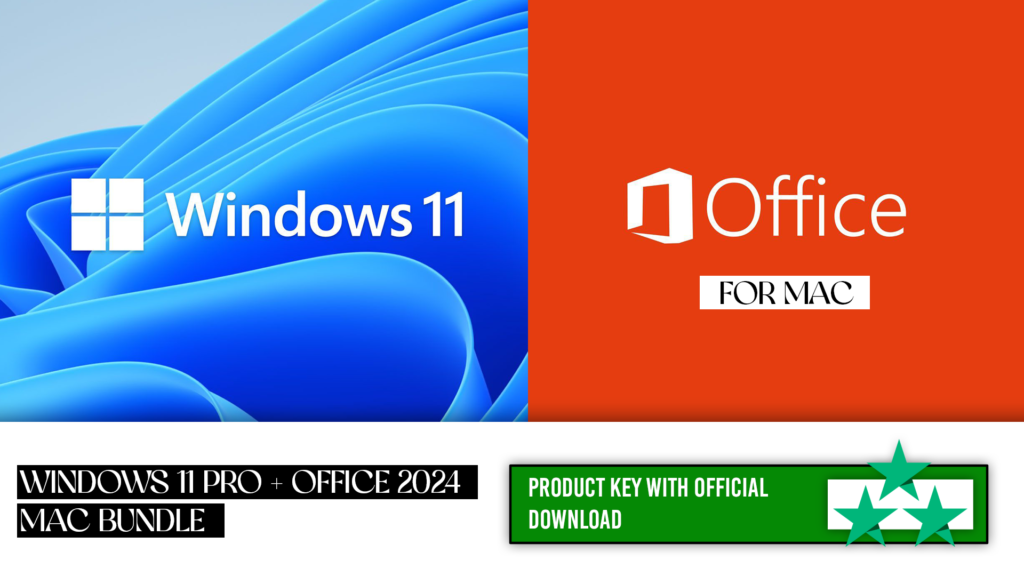Windows 11 Pro + Office 2024 Mac Bundle